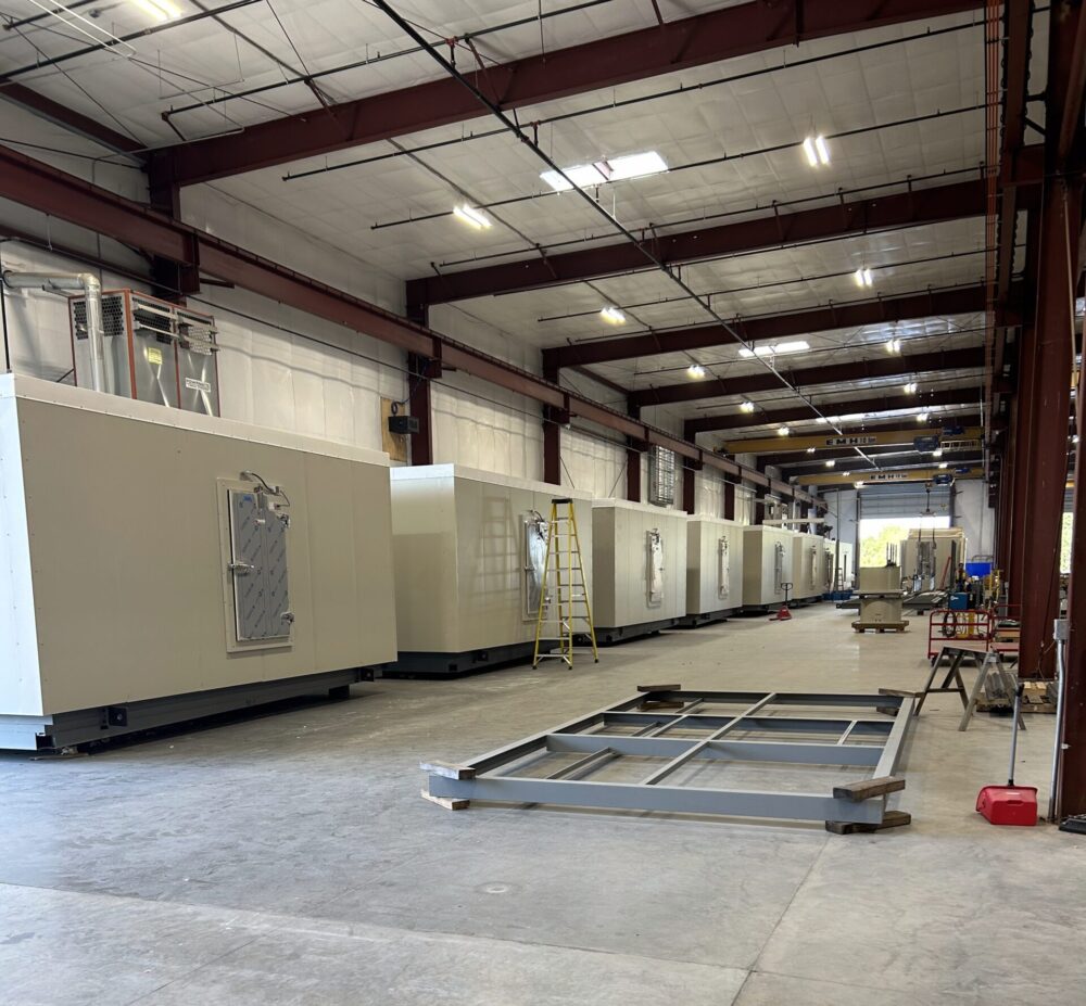 Prefabricated penthouses for new WinCo facility